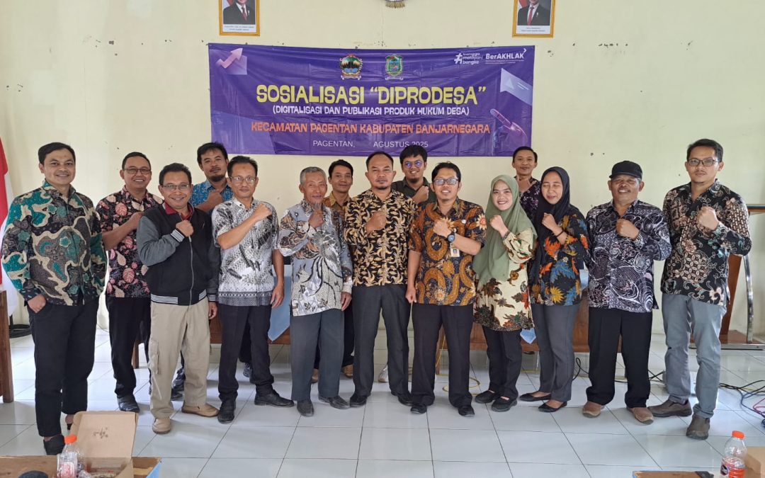Sosialisasi “DIPRODESA” Digitalisasi dan Publikasi Produk Hukum Desa